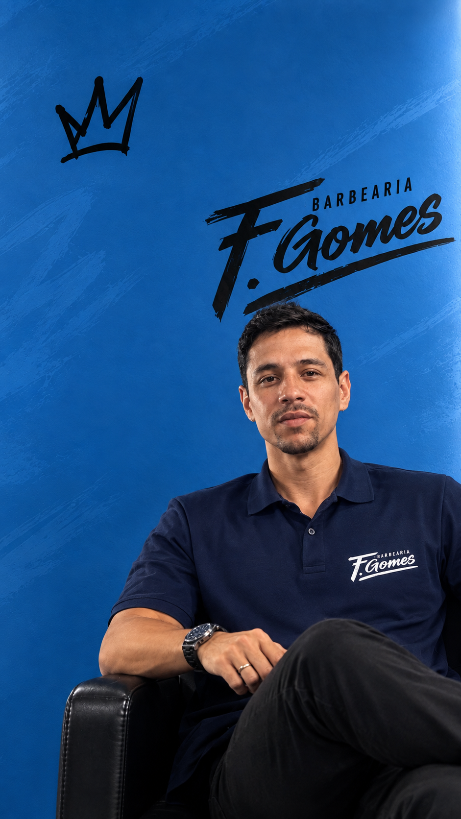 Felipe Gomes, barbeiro da Barbearia F. Gomes